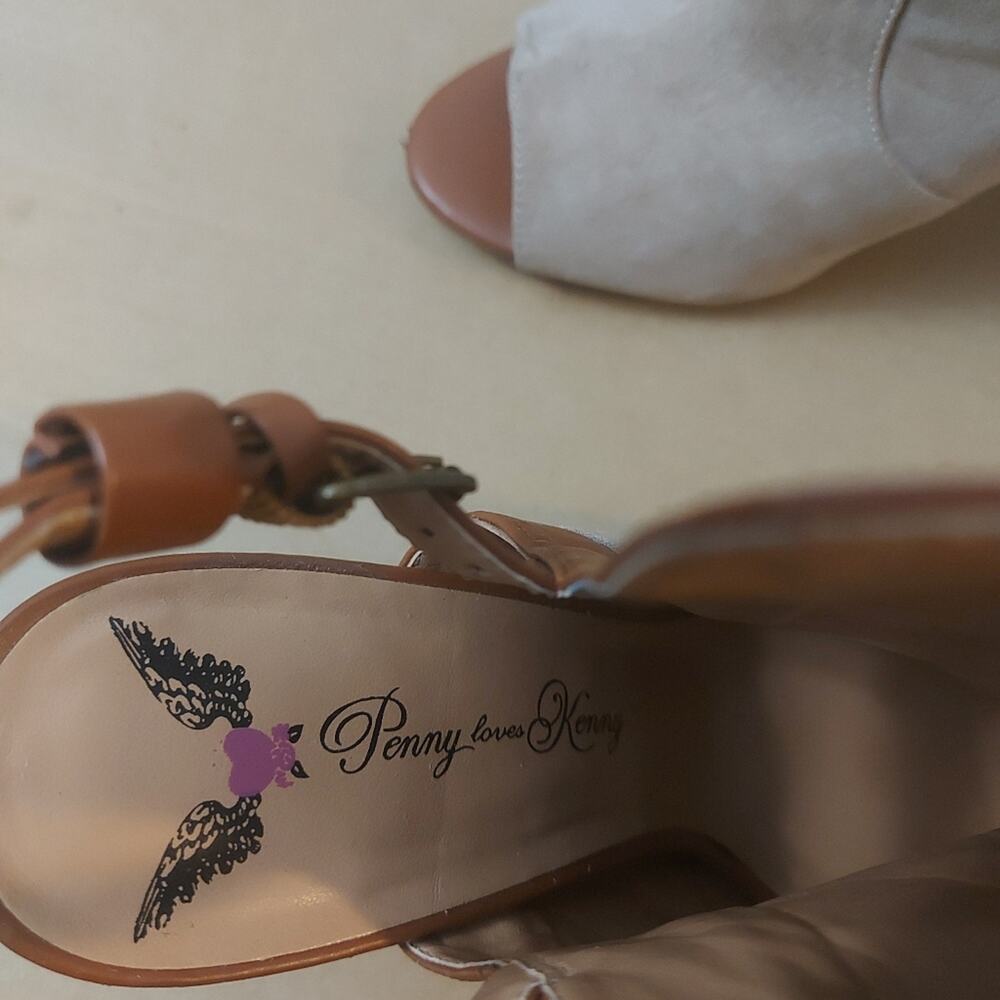 Penny Loves Kenny Cut Out Boho Chunky Heels 8.5 Costal Cowgirl Festival Hippie - Picture 9 of 9